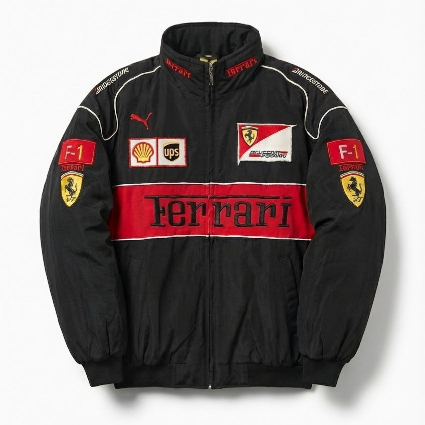 The '90s Black Racing Bomber